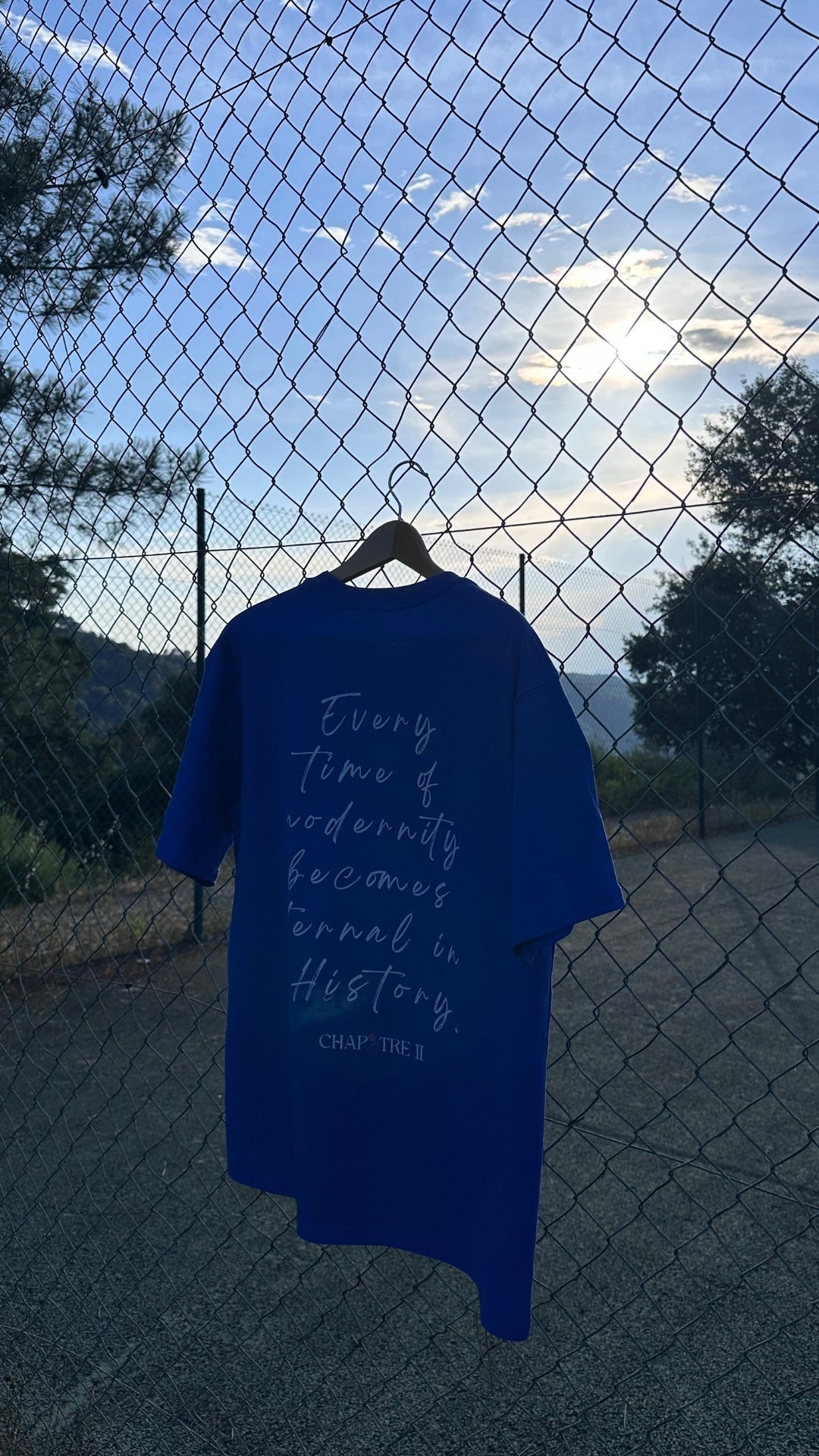 T-shirt "Chapitre 2" bleu