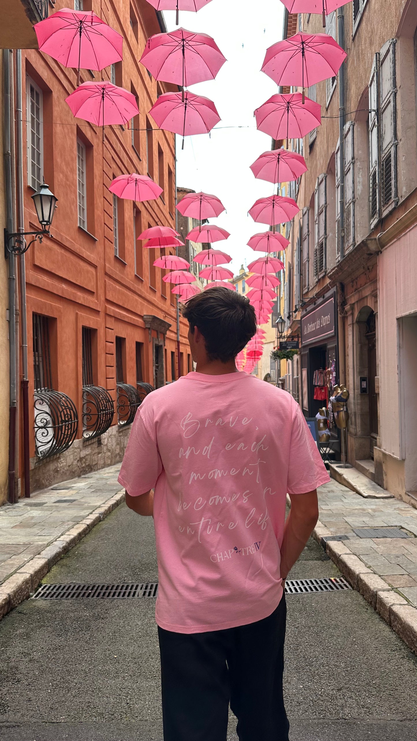 T-Shirt "Chapitre 4" rose