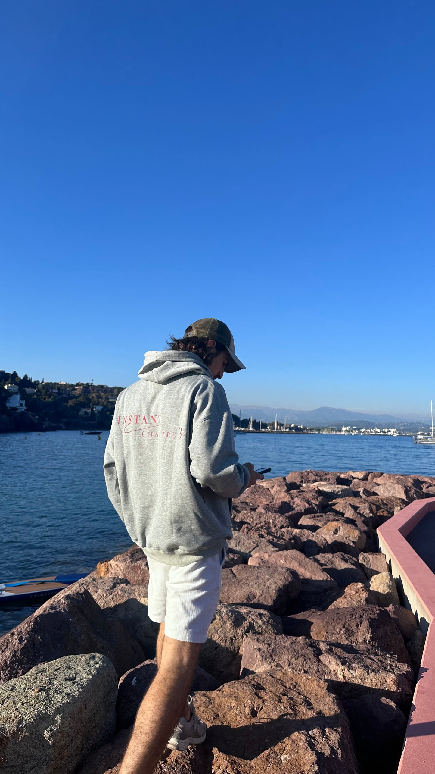 Sweat "Instant" gris