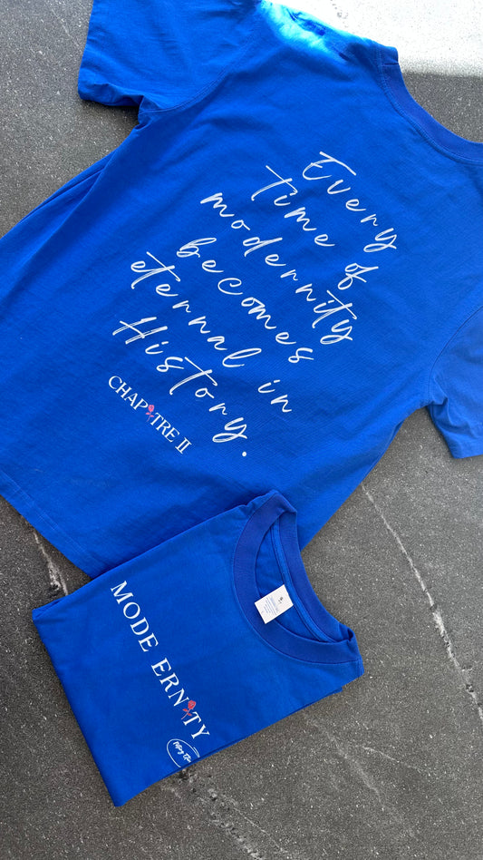 T-shirt "Chapitre 2" bleu