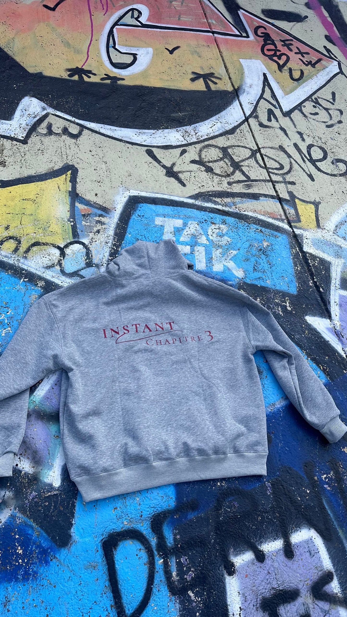 Sweat "Instant" gris