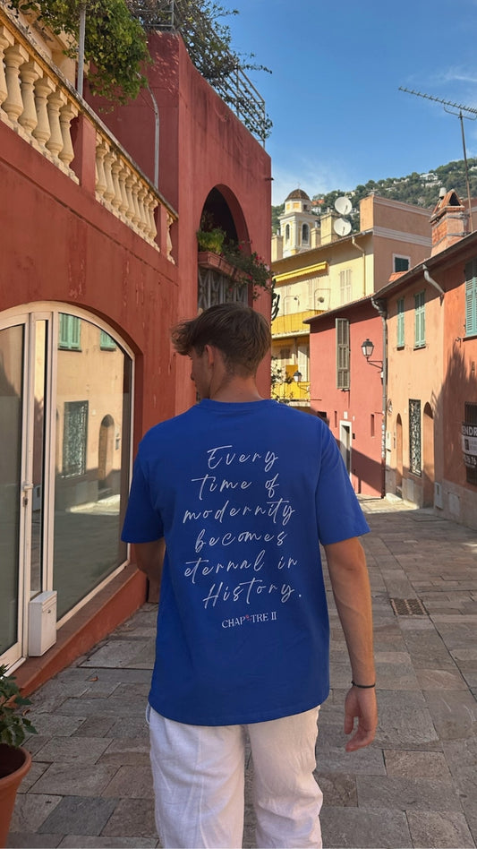 T-shirt "Chapitre 2" bleu