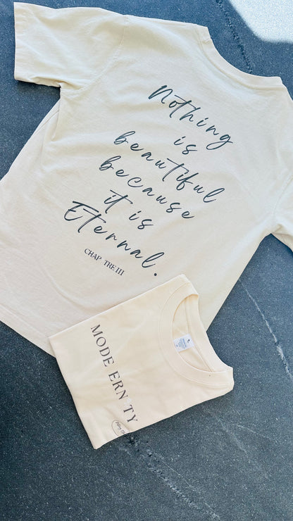 T-Shirt "Chapitre 3" beige