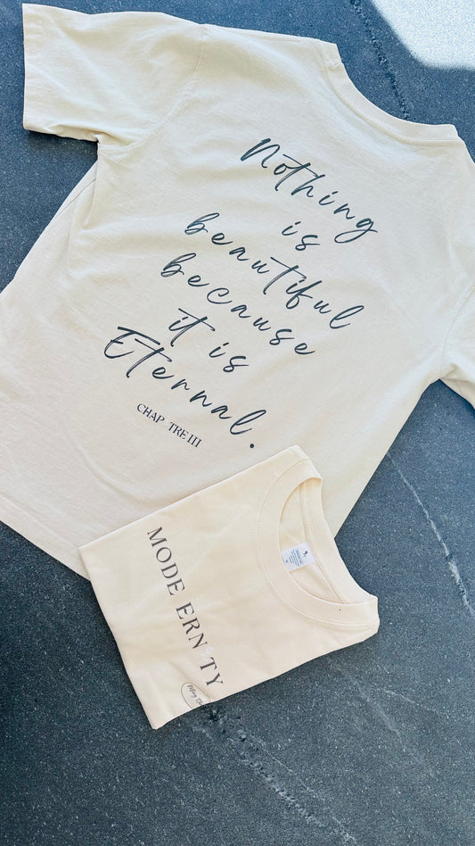 T-Shirt "Chapitre 3" beige