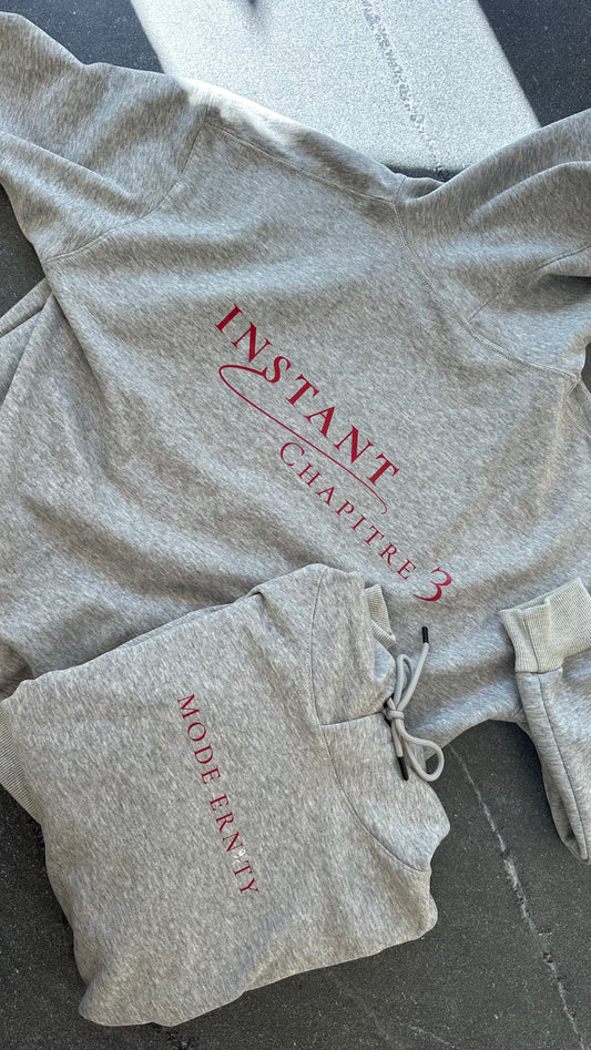 Sweat "Instant" gris