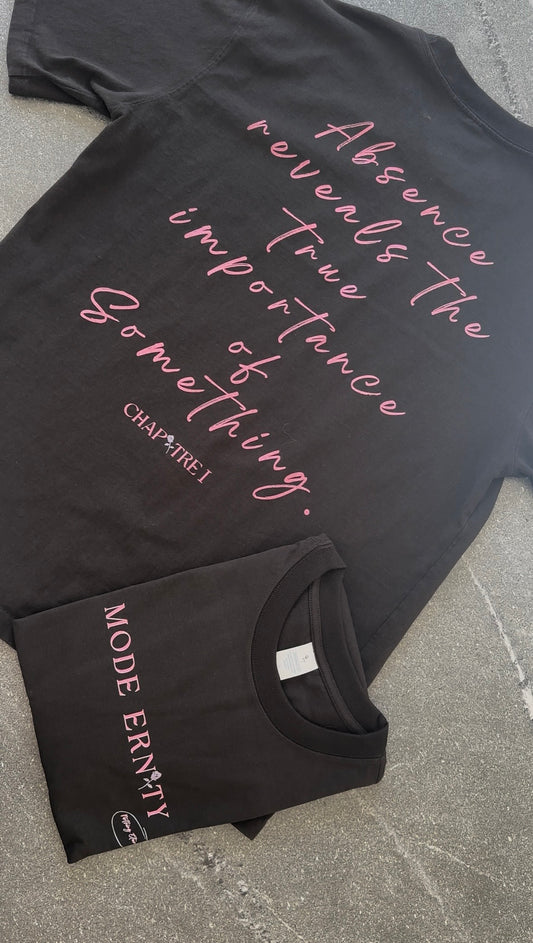 T-Shirt "Chapitre 1" noir